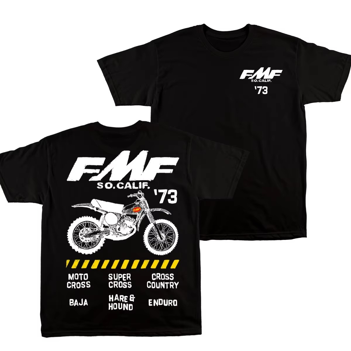 Streetwear Brand Vintage - 블랙 FMF 빈티지 더트 바이크 1973